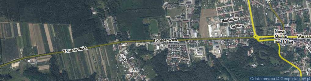Zdjęcie satelitarne Tomaszowska ul.